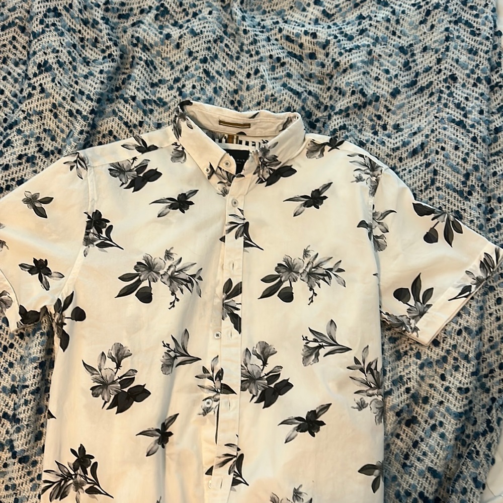 Dress shirt with flowers